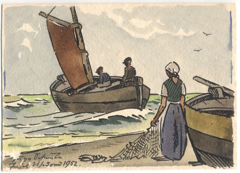 Datei:Scheele 1952 Boot Wasser Frau.jpg