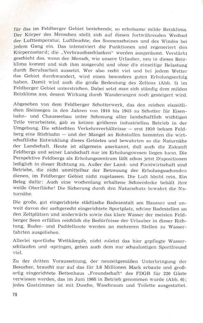 Barby Feldberg Landschaft Erholungsgebiet 1971 78