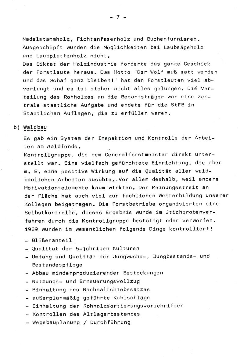 Oberlandforstmeister Christian Kähler Auszug 1990 07