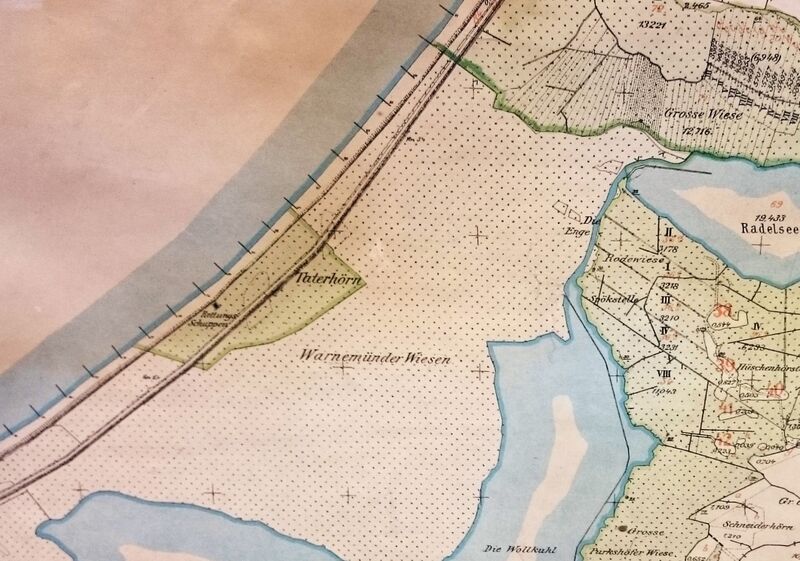 Datei:1909 Rövershäger Enclave am Taterhörn Hohe Düne Bühring Karte.JPG