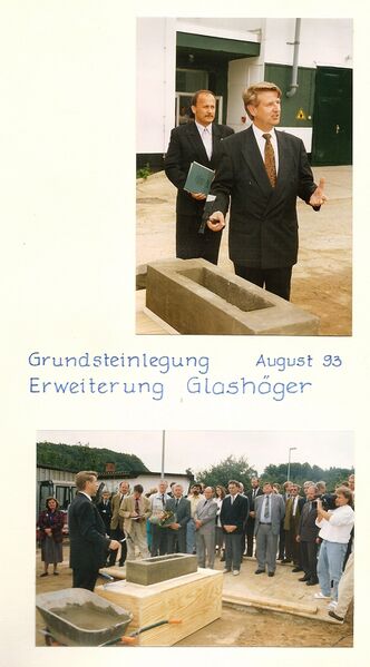 Datei:Grundsteinlegung Erweiterung August 1993 (001).jpg