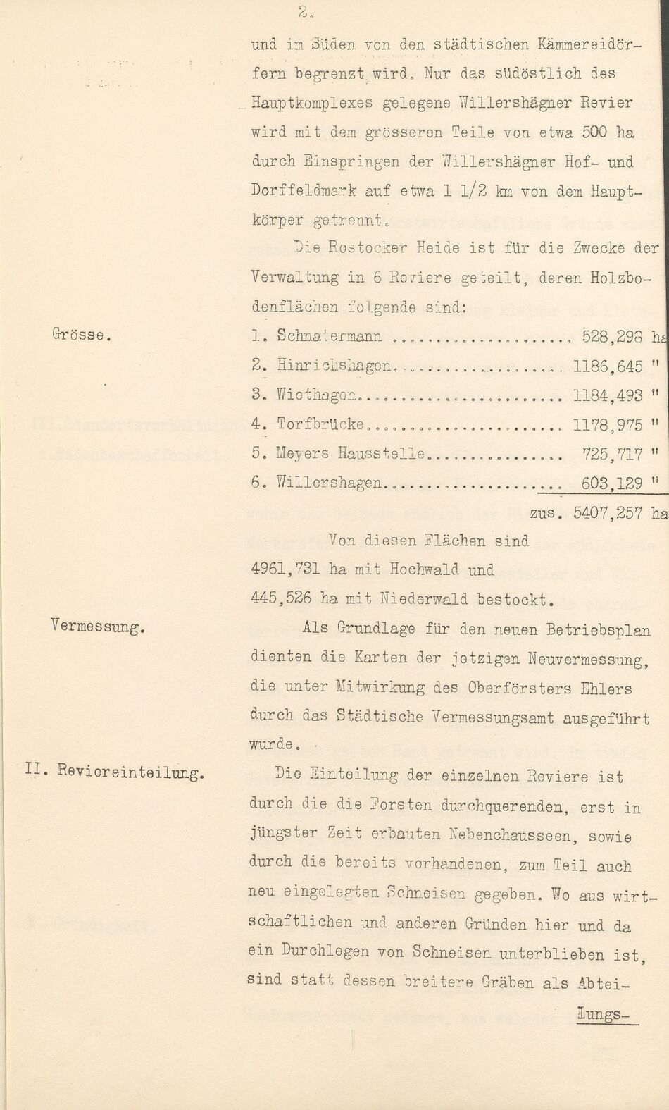Max Garthe Allg. Beschreibung der Rostocker Stadtforst 1911 02