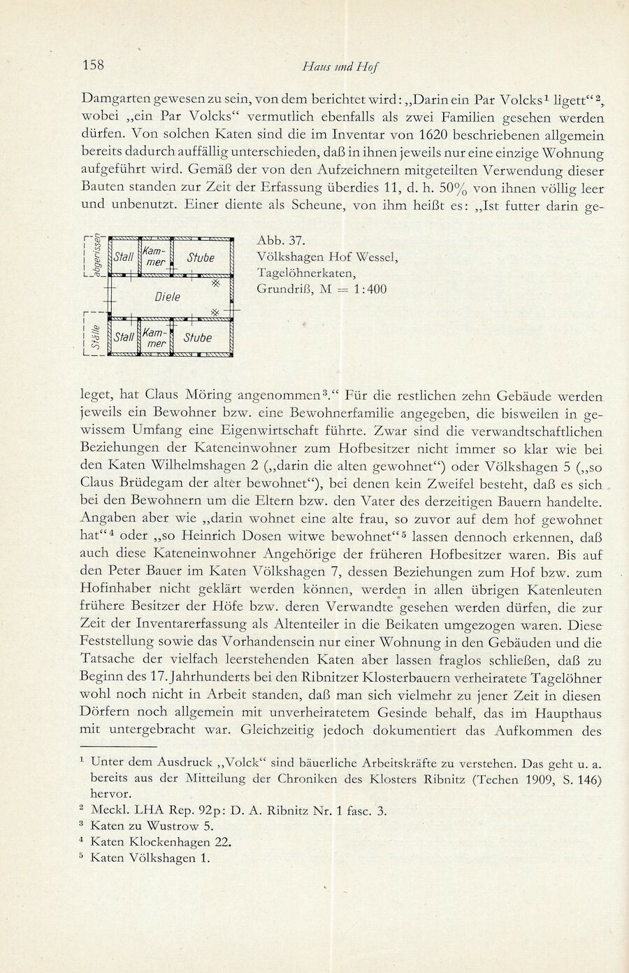 Baumgarten Bentzin 1963 Hof u Wirtschaft Ribn Bauern 158