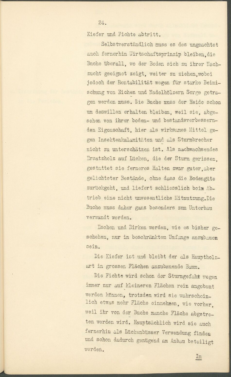 Max Garthe Allg. Beschreibung der Rostocker Stadtforst 1911 24