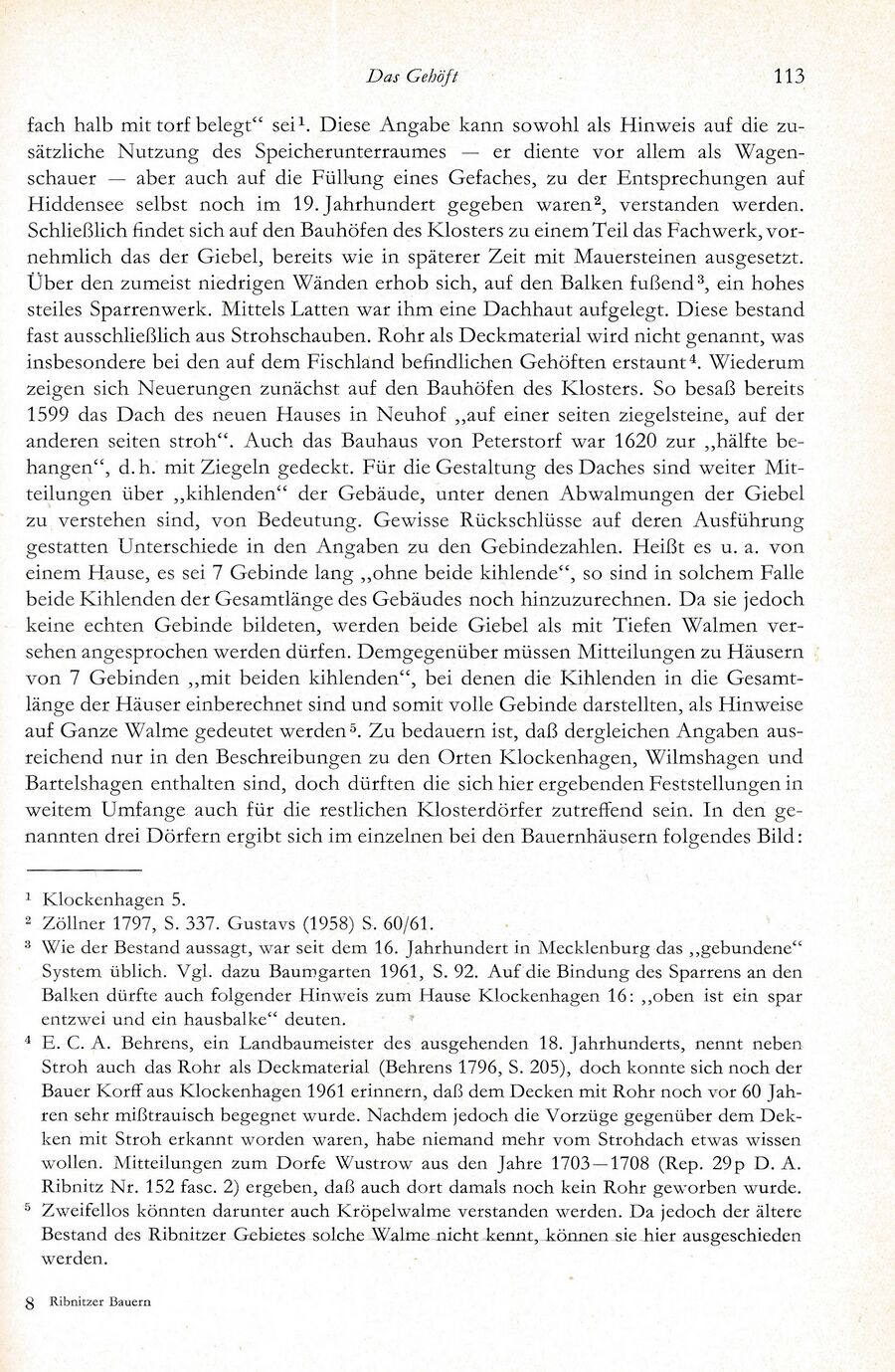 Baumgarten Bentzin 1963 Hof u Wirtschaft Ribn Bauern 113