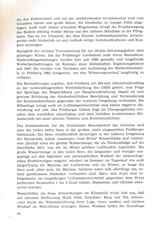 Barby Feldberg Landschaft Erholungsgebiet 1971 76
