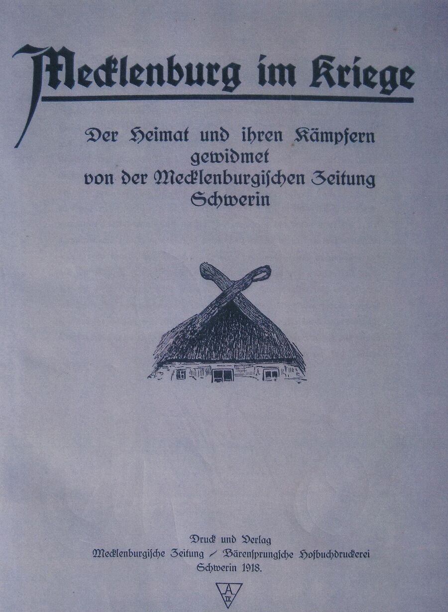 "Die mecklenburgische Forstwirtschaft im Kriege" Adolf von Oertzen 1918 Titel