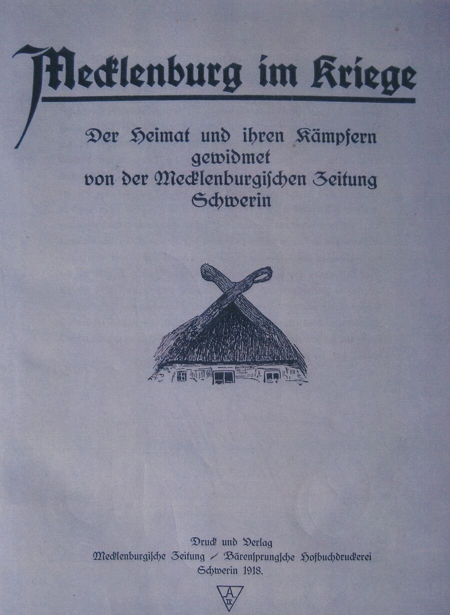 "Die mecklenburgische Forstwirtschaft im Kriege" Adolf von Oertzen 1918 Titel