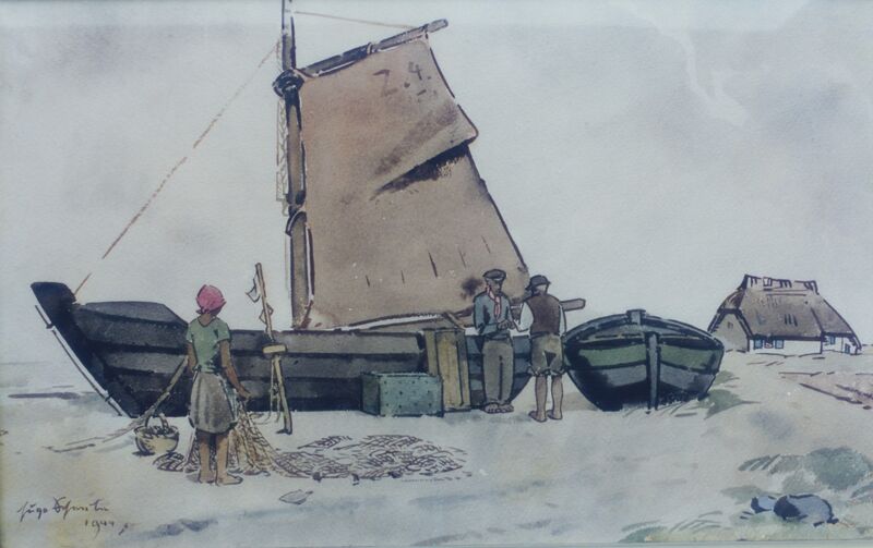 Datei:Scheele -1944 Boote an Land.jpg