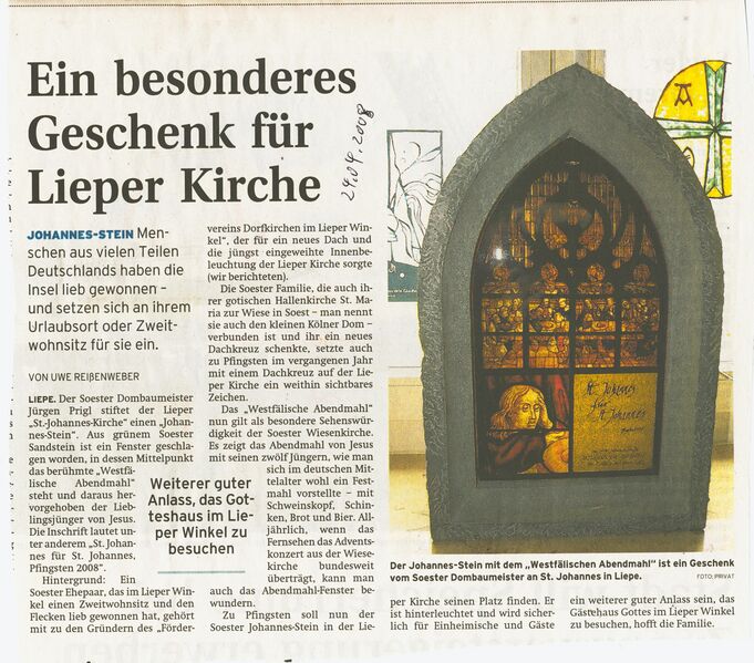 Datei:2008 Liepe Kirche Johannes Stein.jpg