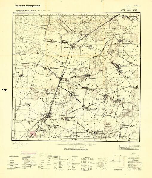 Datei:Messtischblatt-1839-Bentwisch 1927.jpg
