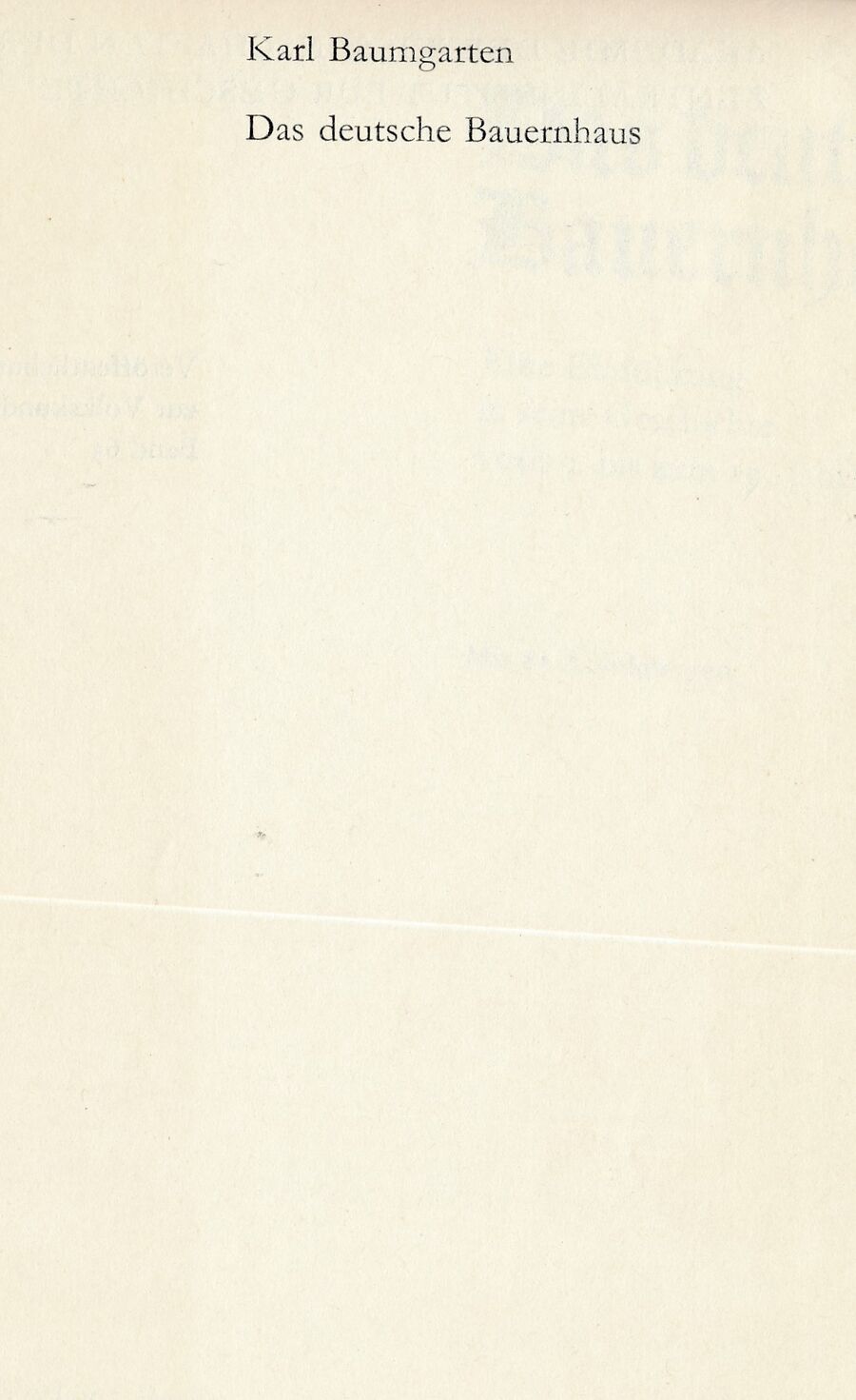 Baumgarten Dt Bauernhaus 1980 Ak 001