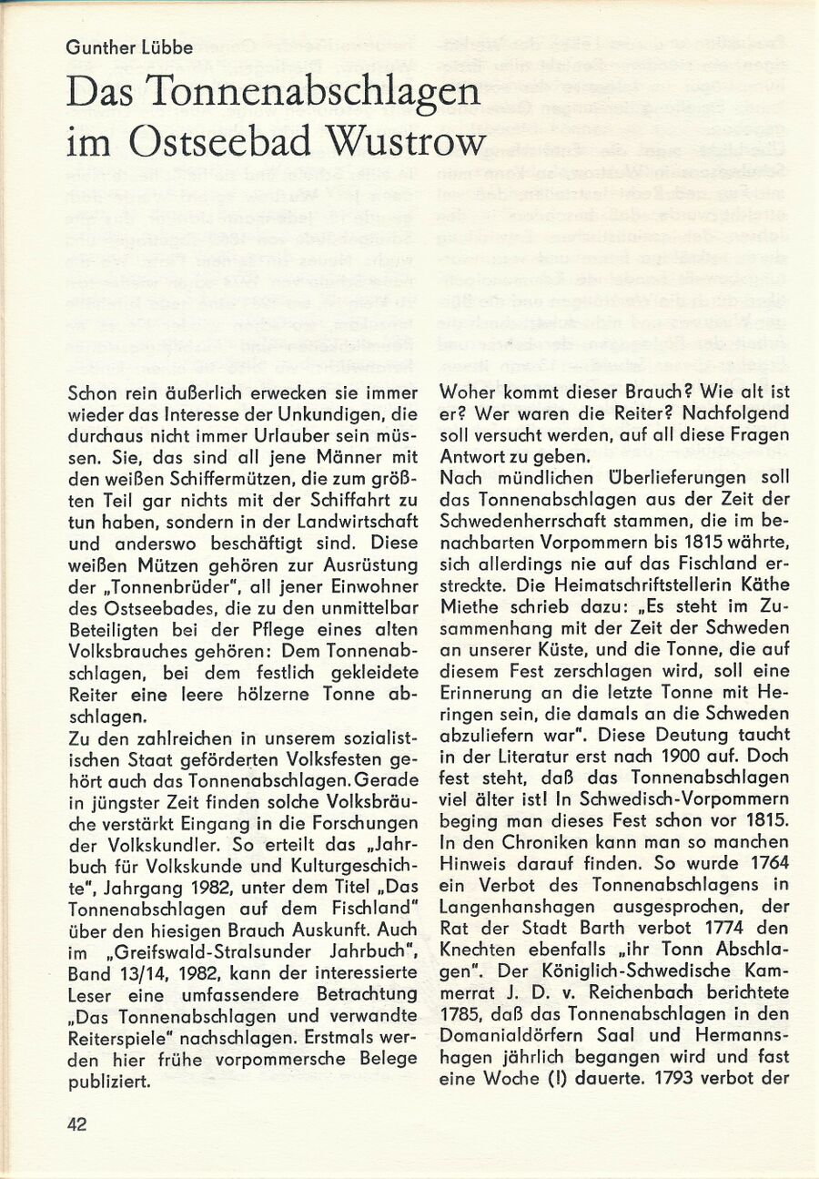 Wustrower Geschichte und Geschichten 1985 42