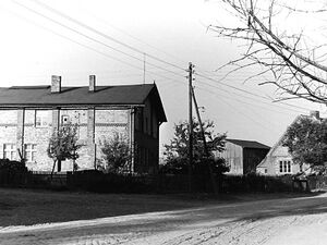Letztes verbliebenes Haus um 1970