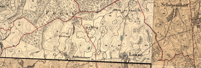 Laase Rothenmoor Schependorf Messtisch 1888