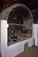 Der Schwibbogen auf dem Pingelhof in Alt Damerow, noch ohne angeschlossenen Rauchabzug und deshalb als "Swatte Köck" bezeichnet