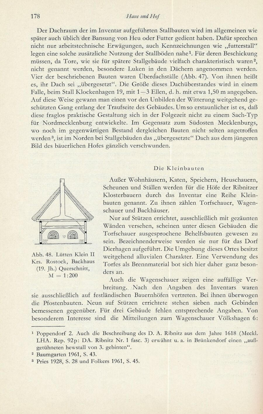 Baumgarten Bentzin 1963 Hof u Wirtschaft Ribn Bauern 178