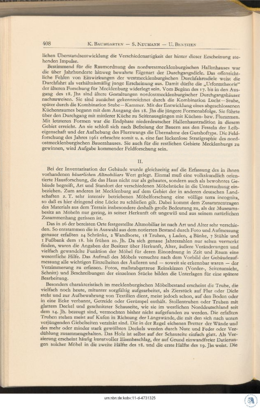 Baumgarten 1962 Feldforschung Wossidlo Forschungsstelle 76