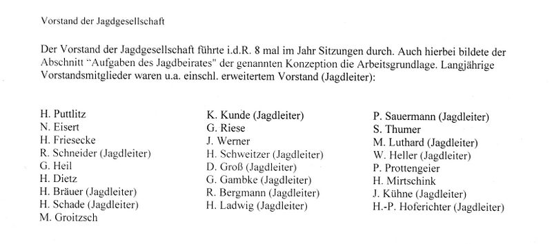 Neue Heidechronik MS 115 Vorstand der Jagdgesellschaft