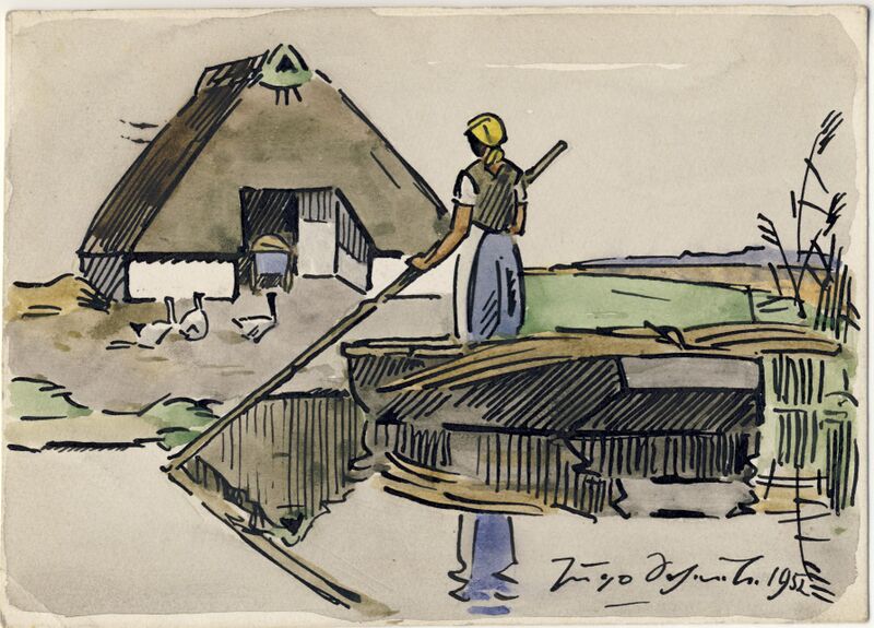 Datei:Scheele - 1952 Frau Boot.jpg