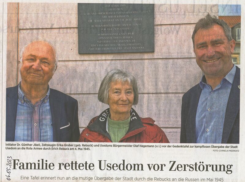 Datei:2023 Usedom Stadt Kriegsende 1.jpg